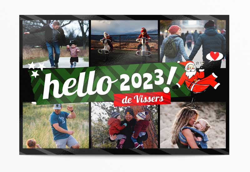 Kaart Hello 2023 met 6 foto\'s