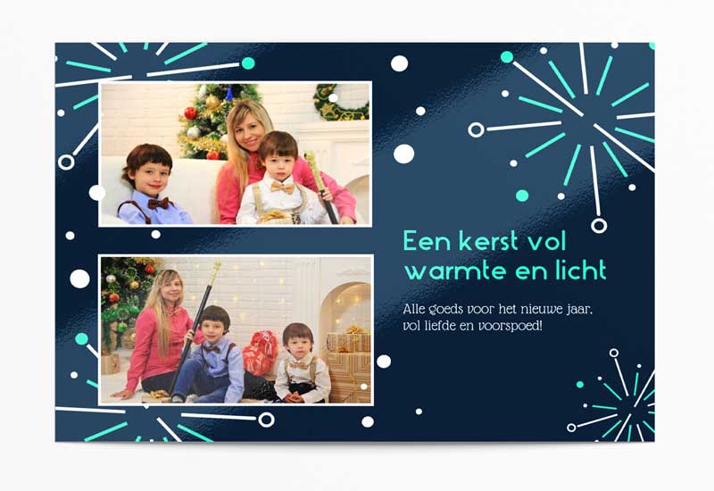 Betere Kerstkaarten maken met je eigen foto - Fotokaarten VE-83