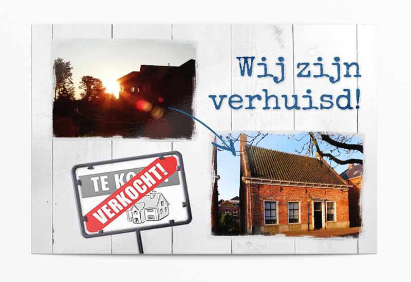 Verhuiskaart met meerdere foto\'s