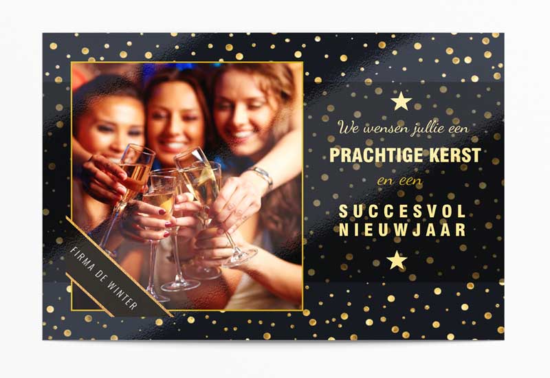 Zakelijke kerstkaart - Prachtige kerst en succesvol nieuwjaar