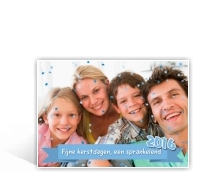 kerst nieuwjaarskaart met sterretjes en label