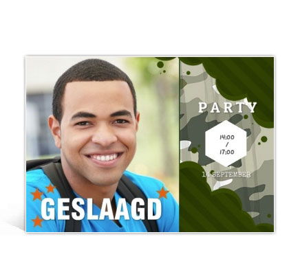 Uitnodiging voor eindexamenparty