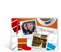 Verhuiskaart met polaroids